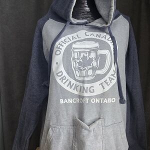 Gray and Black Men's Hoodie